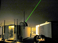 Laser ranging at night
