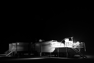 site at night
