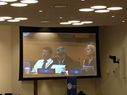 IAG delegate (and president) Chris Rizos gives a supporting intervention on behalf of the IAG at the UN Committee of Experts on Global Geospatial Information Management, 6 August 2014.