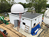 SGSLR shelter at GGAO with dome installed